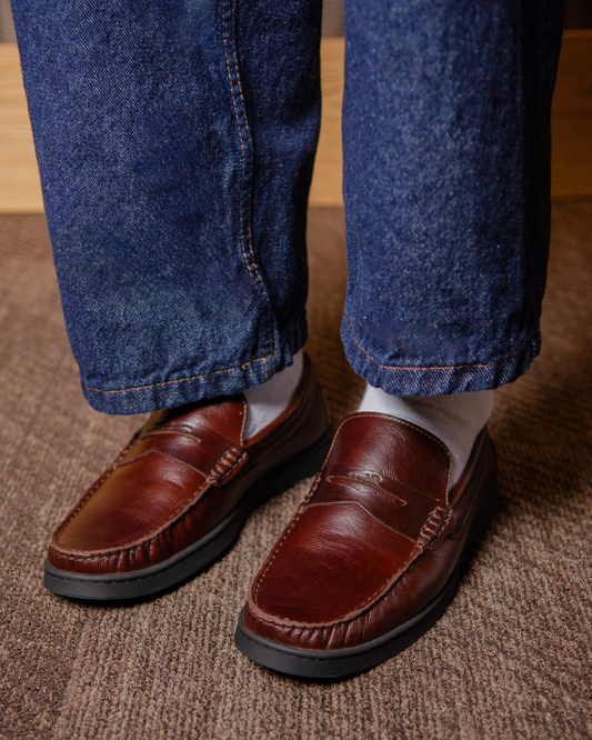 MS LOAFERS COGNAC
