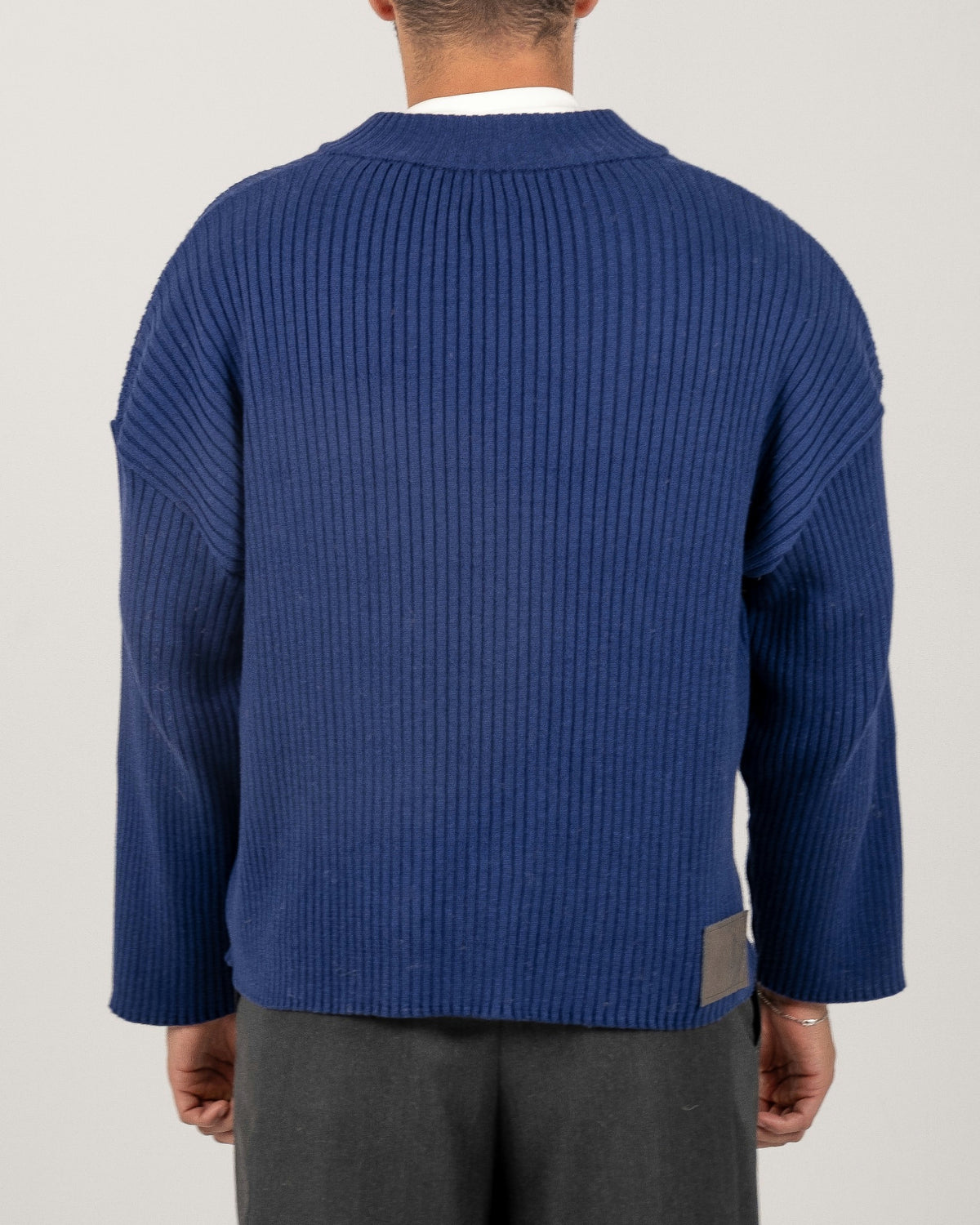 Half zip azul