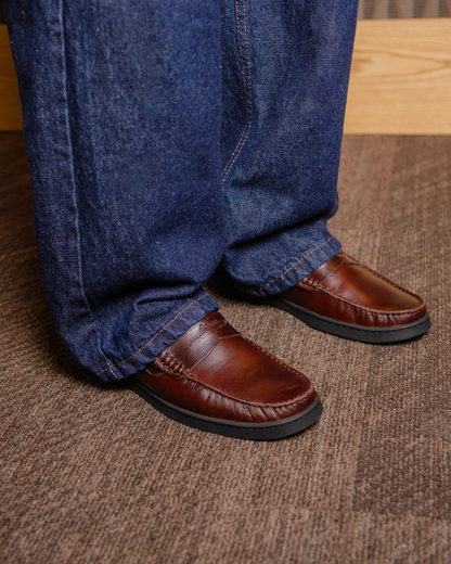 MS LOAFERS COGNAC