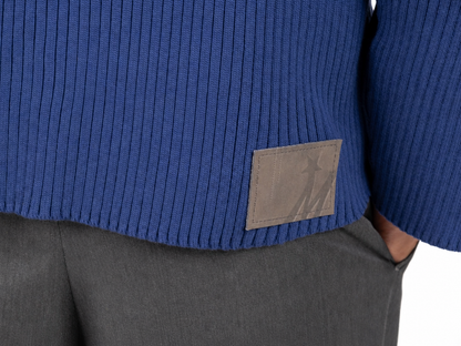 Half zip azul
